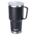 30 oz Tumbler with Lid and Straw (black-A / 30 Ounces)