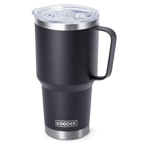 30 oz Tumbler with Lid and Straw (black-A / 30 Ounces)