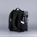 15L Slim Gym Backpack 1000D Travel EDC (Black With White Accents)