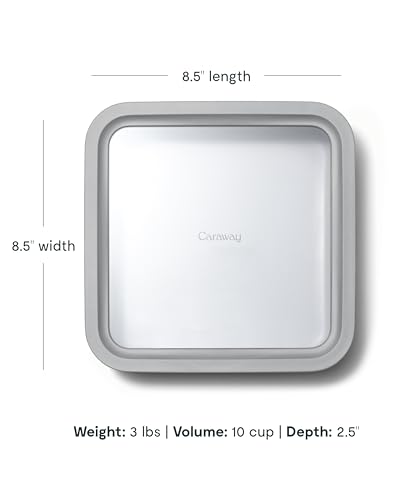 Glass Food Storage Container with Lid (Gray / 10 Cup Container (1x))