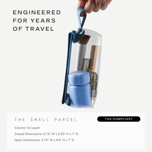 Parcel Clear Travel Kit with Zipperless Magnetic Closure (Cove / Small)
