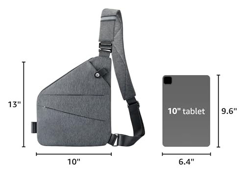 PLUS Anti Theft Crossbody Bag (Grey)