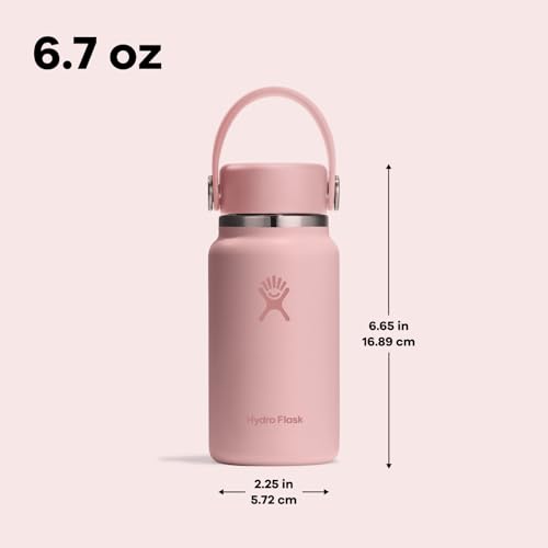 Micro Bottle Insulated Mini Leak Proof Flask for Purse or Pocket in 6.7 Oz Agave Green (AGAVE)