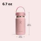 Micro Bottle Insulated Mini Leak Proof Flask for Purse or Pocket in 6.7 Oz Birch Gray (BIRCH)