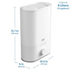 6L Large Humidifier for Bedroom (White)