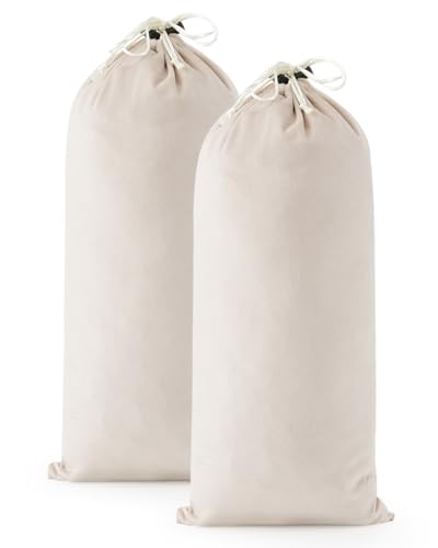 2 Pcs Single Shoe Bags for Travel (Beige / 17.3"x8.6")