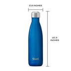 Stainless Steel Water Bottle (Ocean Blue / 17 Ounces)