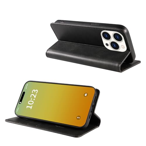 Custom Wallet Phone Case for iPhone 17 Pro Max with Photo (iPhone 17 Pro Max / Black-A)