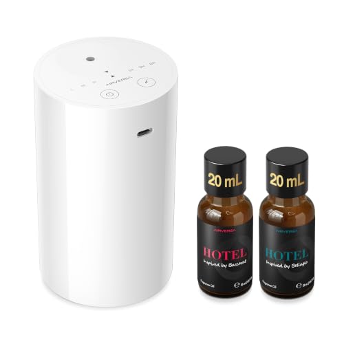 AN8 Waterless Essential Oil Diffuser Starter Kit (White3)