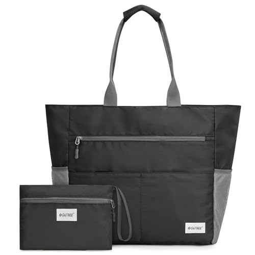 Beach Bag Waterproof Sandproof Large Capacity Foldable for Women (50L / Black)