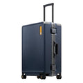 Zipperless Checked Luggage 24" Hardshell Suitcases with Wheels Blue (Blue / Checked 24 Inch (Upgraded))