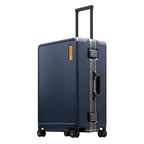 Zipperless Checked Luggage 24" Hardshell Suitcases with Wheels Blue (Blue / Checked 24 Inch (Upgraded))