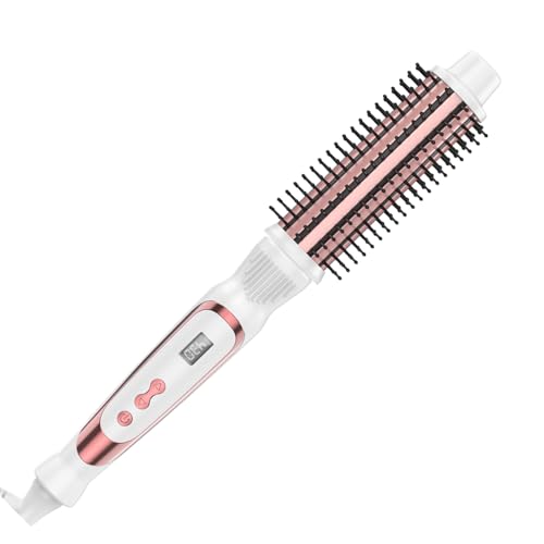 Thermal Brush 1.5 Inch Curling Iron Volumizing Heated Round Brush (White / 1.5 Inch)