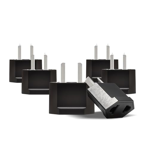 Australia China Plug Adapter Socket (6 Pack - Australian/China / Black)
