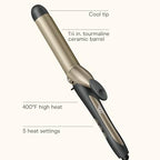 Conair INFINITIPRO Tourmaline Ceramic Curling Iron 1 (1¼ Inch Barrel)