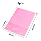 8PCS Travel Shoe Bags with Rope for Men and Women Large Shoes Pouch Organizers (Pink)