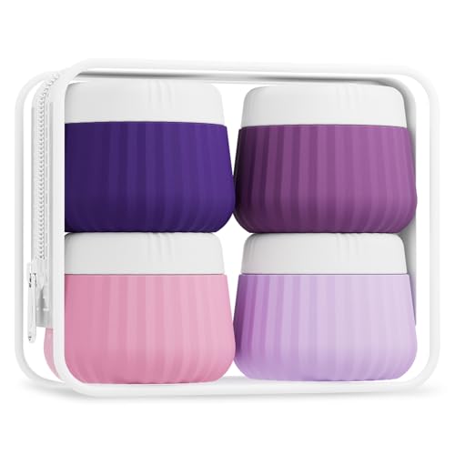 Travel Containers for Toiletries 4 Pack (1 oz / Purple)