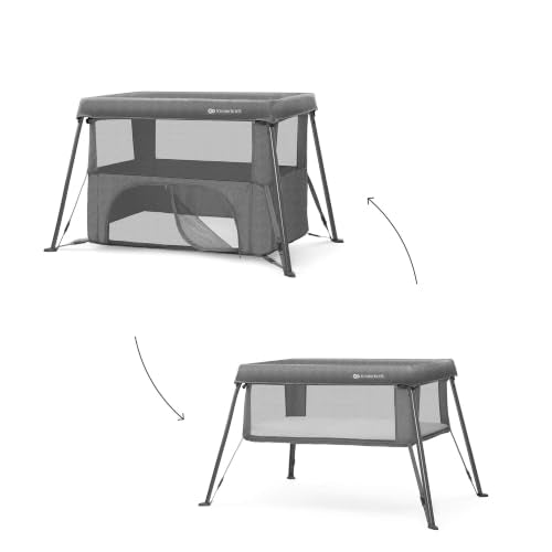 Kinderkraft Cami 3 in 1 Convertible Travel Cot Gray (Grey)