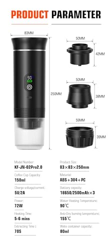Portable Electric Coffee Maker (white)