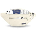 Crossbody Bag Fanny Pack for Women Travel Essential with Adjustable Strap (Beige / Large)