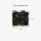 2Pcs Black Adjustable Elastic Hair Comb