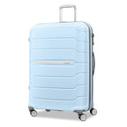 Freeform Large Checked Luggage with Dual 360° Spinner Wheels (Checked-Large Spinner / Sky Blue)