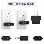 European to US Plug Adapter (1 Pack | Black)