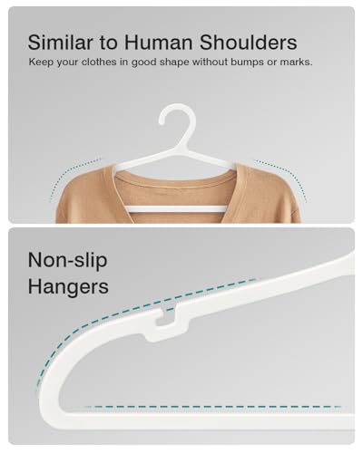 80 Pack Clothes Hangers (White)