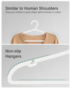80 Pack Clothes Hangers (White)