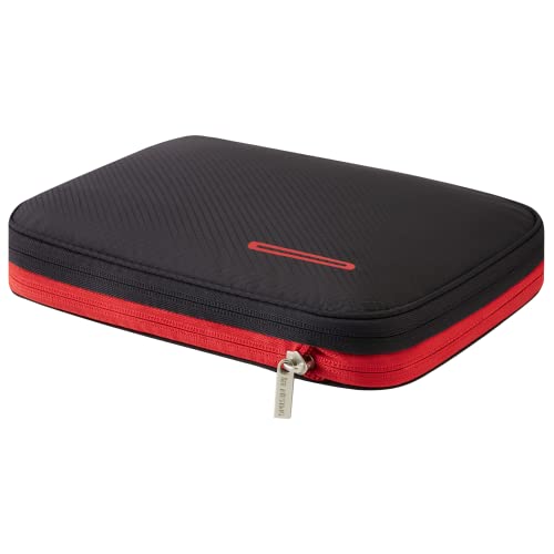 BeeNesting Mini Travel Compression Packing Cubes for Underwear Swimwear (Black Red / 1-Piece Set (4 L))
