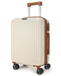 20 Inch Carry On Luggage 22x14x9 Airline Approved (Beige and Brown / Carry-On - 20")