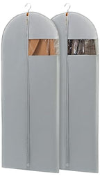 Dress Bags for Gowns (65" - 2 Pack / Grey)