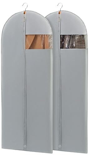 Dress Bags for Gowns (65" - 2 Pack / Grey)