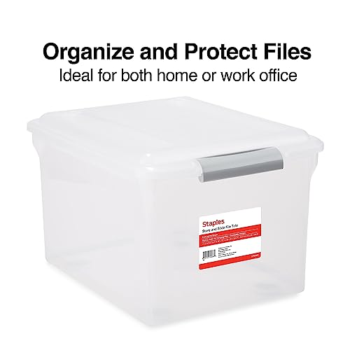 Store & Slide Hanging File Box (Clear)