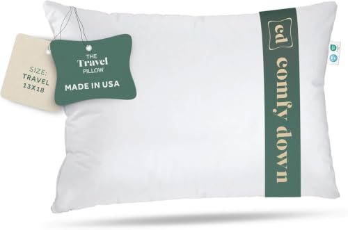 800 Fill Power European Goose Down Travel Pillow (12" x 16")