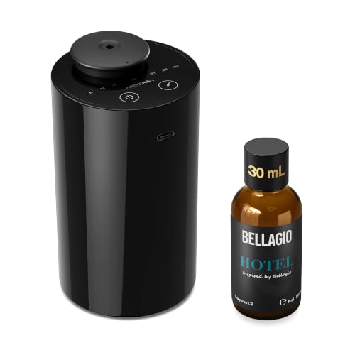 AN6 Waterless Essential Oil Diffuser Starter Kit (2black With Blg)