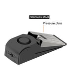 2 Packs Portable Door Stop Alarm & Door Lock (1 Black Lock & 1 Stopper)