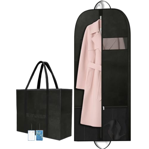 54in Wedding Suit Garment Bag & Garment Bag for Groom Suit with Shoe Pocket (54inch garment bag 1 pack)