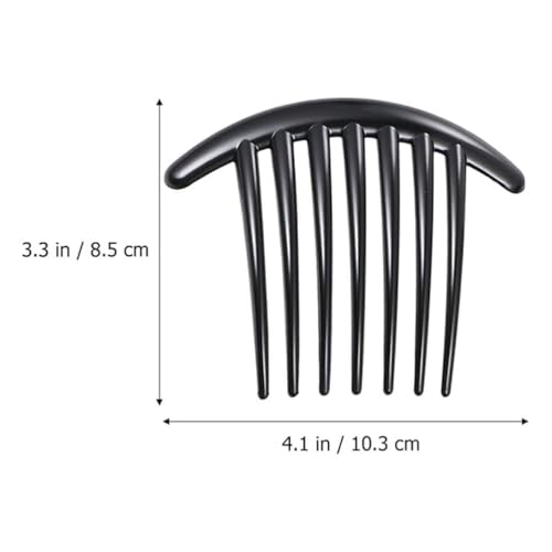 3 Pcs Plastic Hair Side Combs French Twist Comb Tortoise Side Combs Hair Clip Comb Accessories with Seven Teeth for Women Girls Hair Combs Styling Tools and Appliances