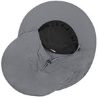 Sun Hat for Men Women with Neck Flap& Removable Face Cover Wide Brim (1pack-dark Grey)