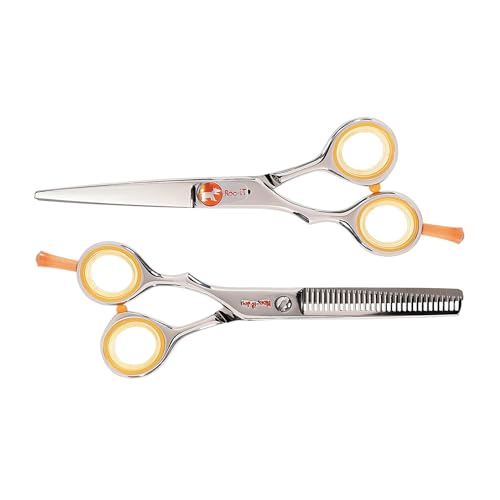 Centrix Roc It Dog Professional Stylist 5.75” Hair Cutting Shears and RTL (RL 575 & RTL 30 (Lefty))