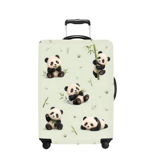 Panda Luggage Cover Washable Suitcase Protector Anti (Panda / M(24-26inch suitcase))