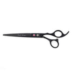 7" Dog Grooming Scissors Set with Rhinestone Accent (Black Painting)