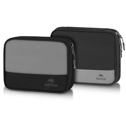 Travel Electronics Organizer Case 2 Pack (Black / Large)