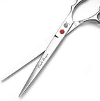 Purple Dragon 5"/5.5"/6"/6.5"/7"/7.5"/8"/9"/10" Sharp Edge Hair Cutting Shears Pet/Puppy/Cat Grooming Scissors with Bag - Perfect for Barber or Dog Groomer