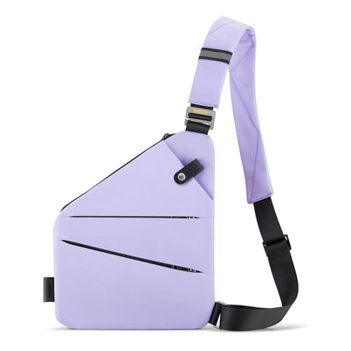 WANDER PLUS® Anti Theft Crossbody Travel Bag for Women Men (Taro Purple)