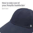 Womens Sunblocker UPF 50 Wide Brim Ponytail Sun Hat (One Size / Lavender)