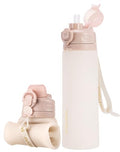 Collapsible Water Bottles with Straw for Travel (Desert Sand)