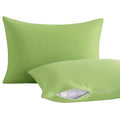 Toddler Pillows with Pillowcases Set (Green (Microfiber) / 13x18 Inch (Pack of 2))