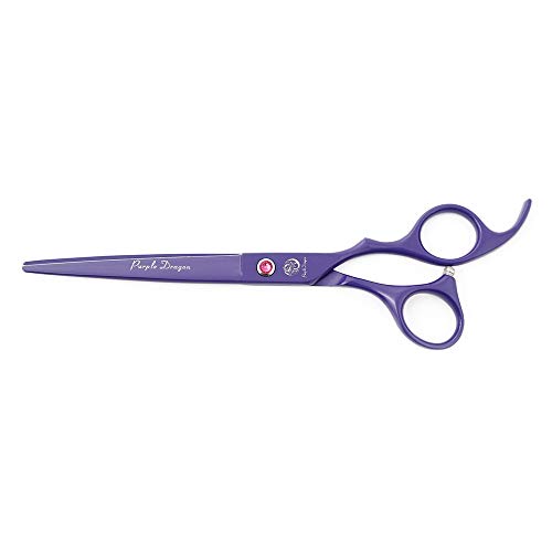 7" Dog Grooming Scissors Set with Rhinestone Accent (Violet)